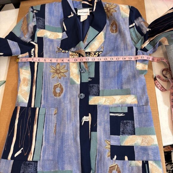 Pierre Lamonte Vintage Blazer Art To Wear Size 12 - Picture 15 of 16